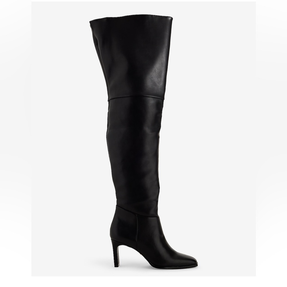 Express Black Heeled Boots